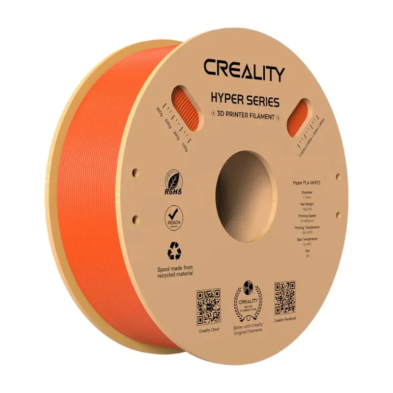 Creality Hyper PLA filament 1,75 mm 1 kg oranžová Oranžová