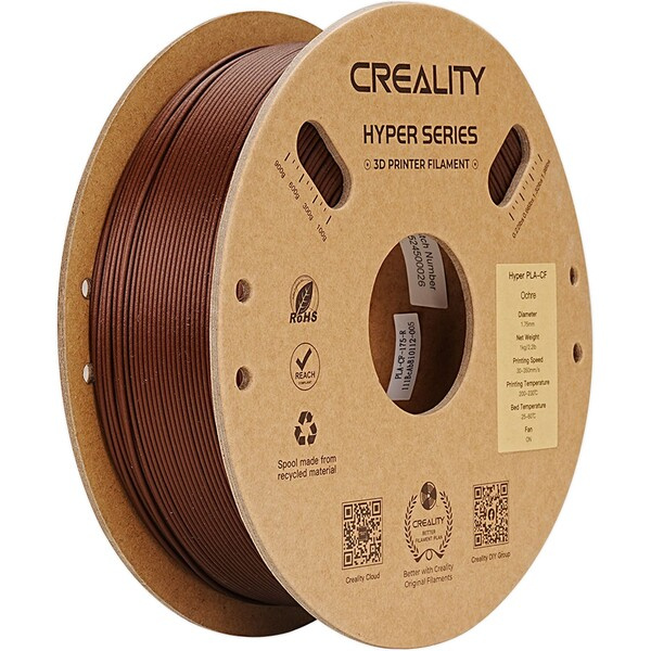 Creality Hyper PLA-CF filament 1,75 mm 1 kg okrová Béžová