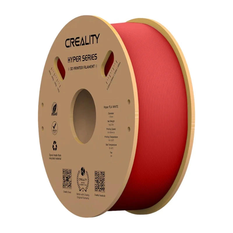 Creality Hyper PLA filament 1,75 mm 1 kg červená Červená