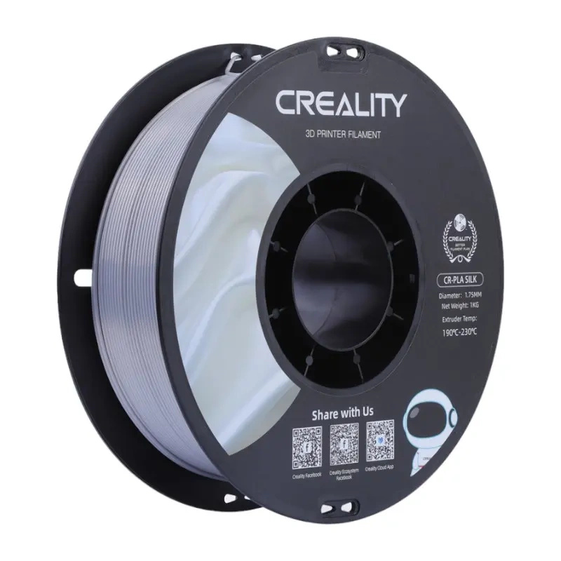 Creality CR-Silk filament 1,75 mm 1 kg stříbrná Stříbrná