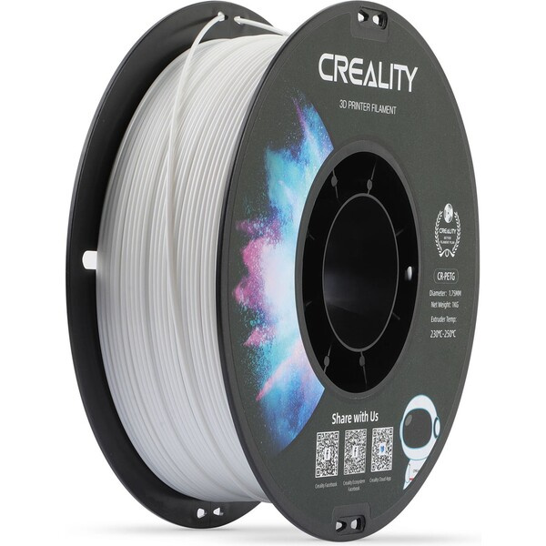 Creality CR-PETG filament 1,75 mm 1 kg bílá Bílá