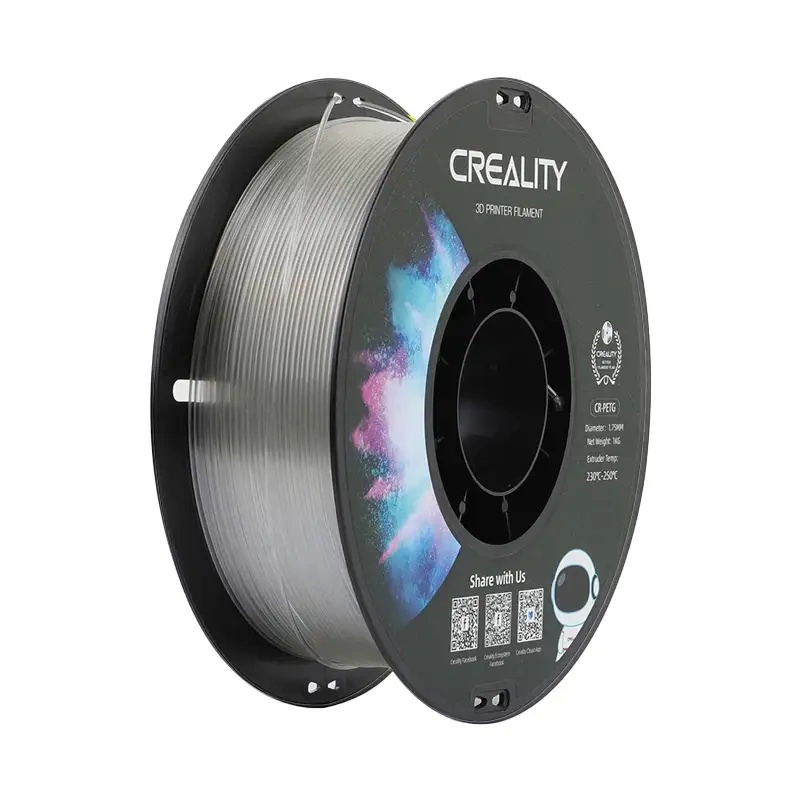 Creality CR-PETG filament 1,75 mm 1 kg transparentní Čirá