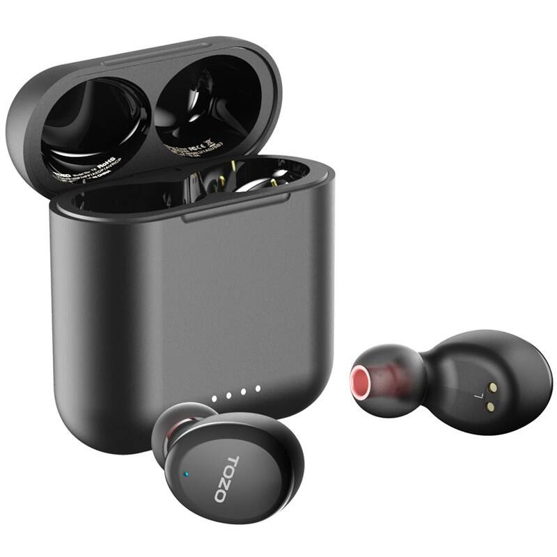 Bezdrátová sluchátka TOZO T6S / Bluetooth 5.3 / 6 mm / výdrž až 36 hod / IPX8 / černá Varianta: ivi1