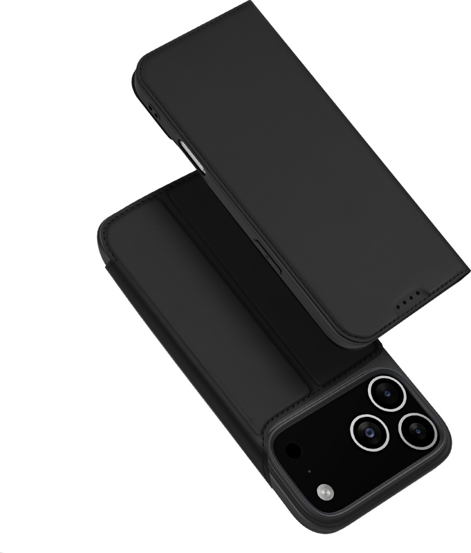 DuxDucis Knížkové pouzdro na iPhone 17 Pro MAX - DuxDucis, SkinPro Black