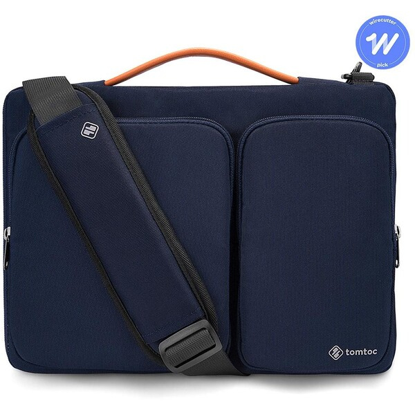 Brašna pro MacBook Pro 16" tomtoc Messenger - modrá