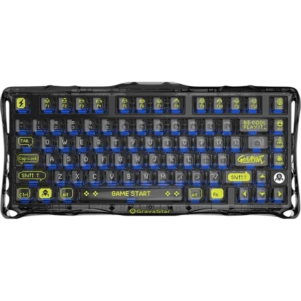 GravaStar Mercury K1 Lite Transparent herní klávesnice