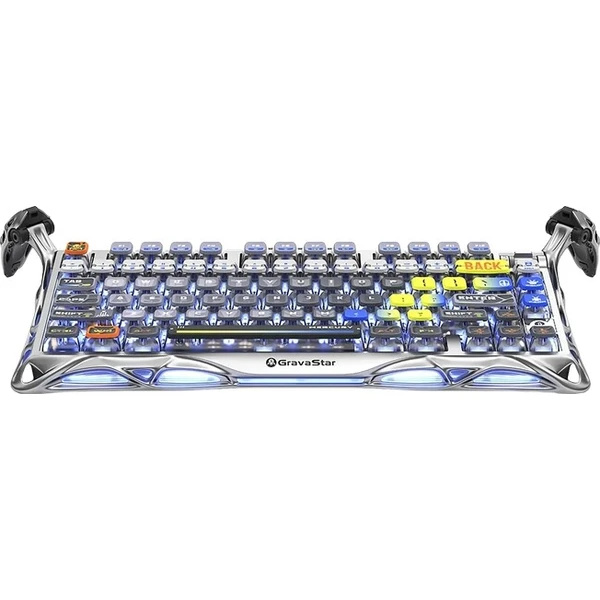 GravaStar Mercury K1 Pro Interstellar Silver herní klávesnice