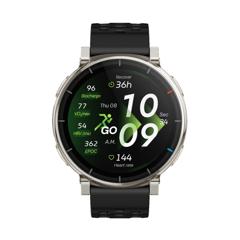 Amazfit Active 3 Premium chytré hodinky stříbrné