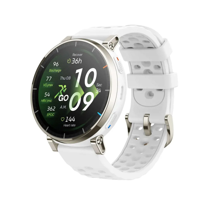 Amazfit Active 3 Premium chytré hodinky bílé