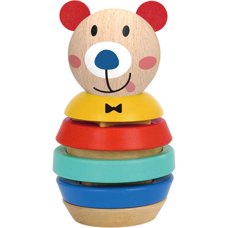 Tooky Toy pyramidové puzzle Medvídek 11 ks