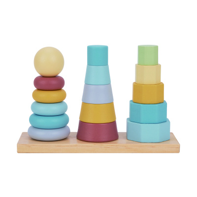 Tooky Toy skládací věž tvary