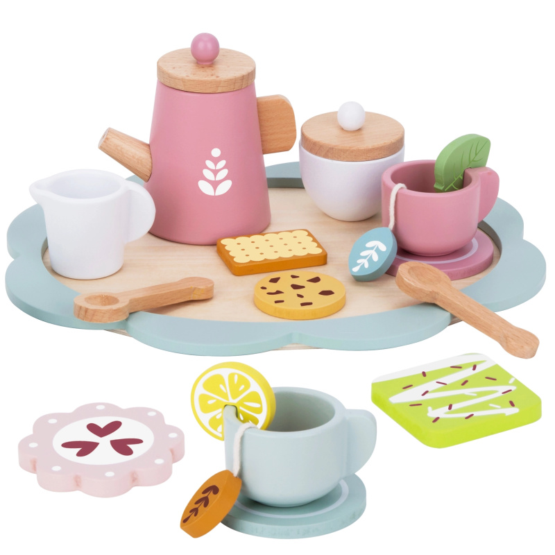 Tooky Toy odpolední čajový dřevěný set