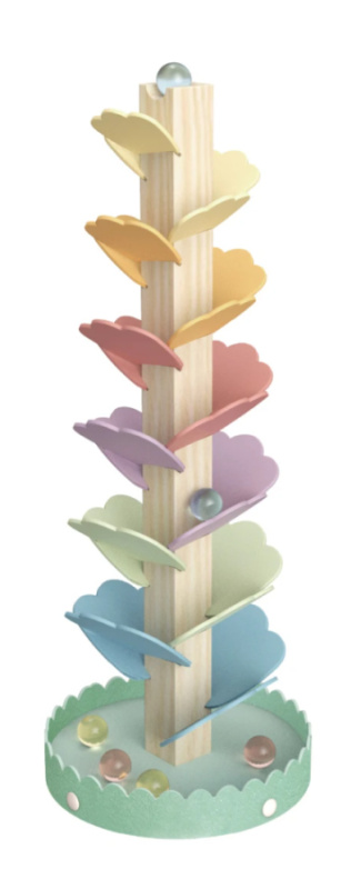 Dřevěná spirálová věž Tooky Toy pro děti