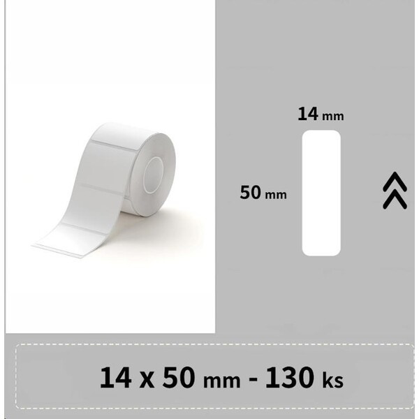 Niimbot štítky RP 15x50mm 130ks pro D11, D11-M, D110, D110-H bílé