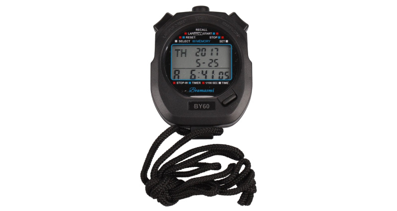 BY60 stopky s 60 mezičasy, 1 ks