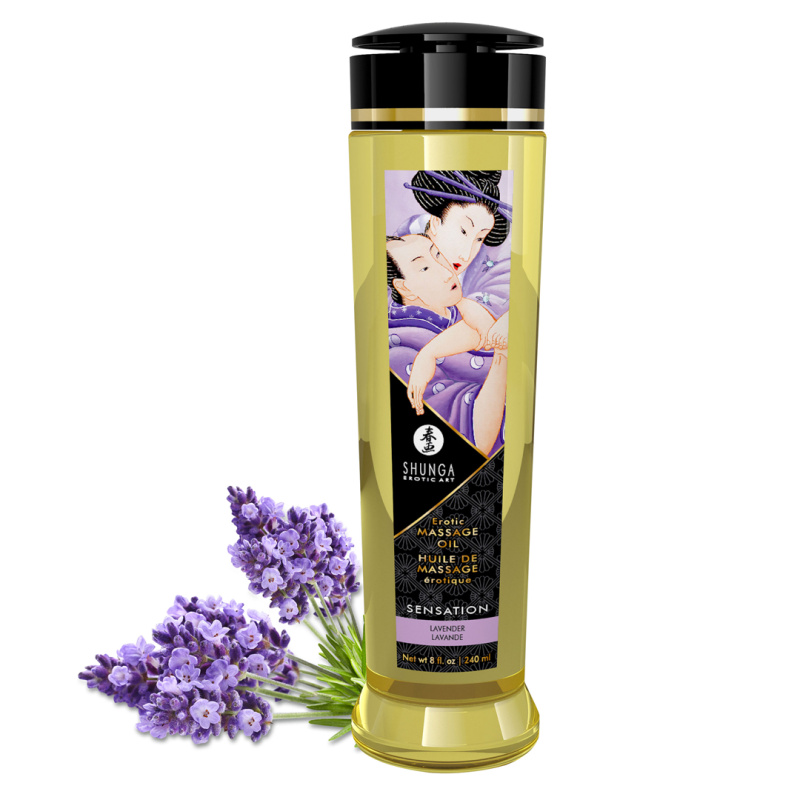 Shunga Erotic Massage Oil Sensation Lavender 240ml