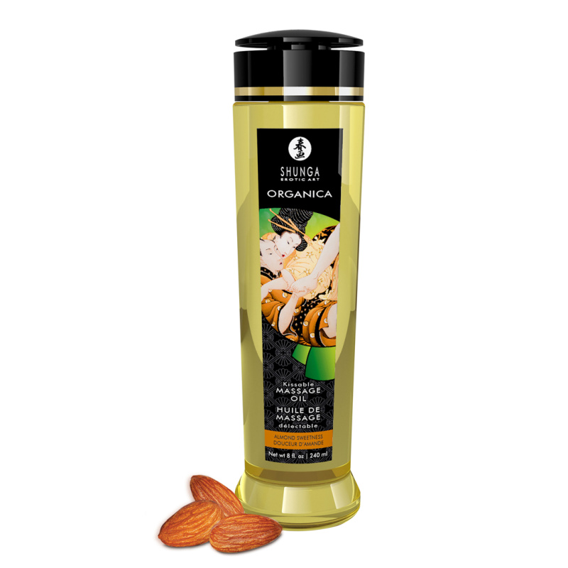 Shunga Organica Almond Sweetness masážní olej s vůní mandlí 240ml