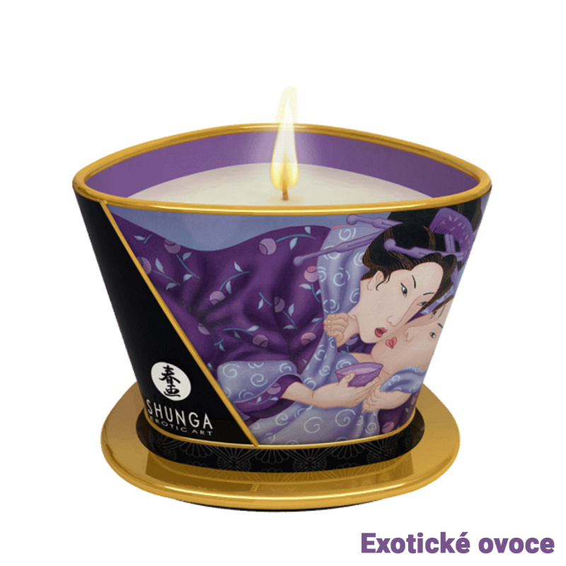 Shunga Masážní svíčka Exotické ovoce | 170 ml