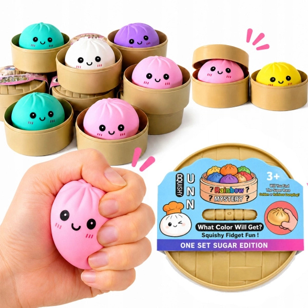 Squishy gniotek knedlíček Dumpling – velký 10 cm
