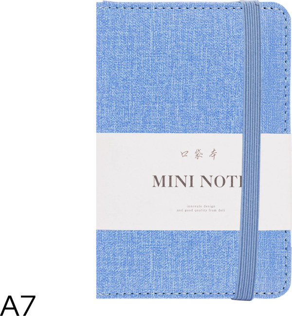 Zápisník A7 linka 96l DELI 22235 modrý DELI GROUP CO., LTD.