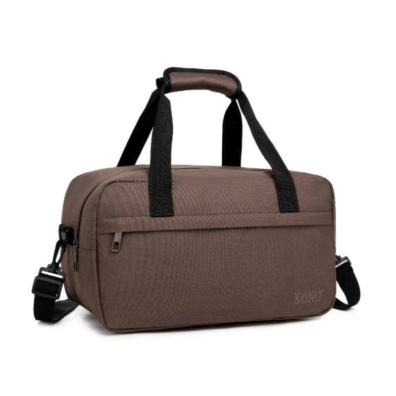 Kono E1960S Cestovní taška Hnědá 35cm 10L
