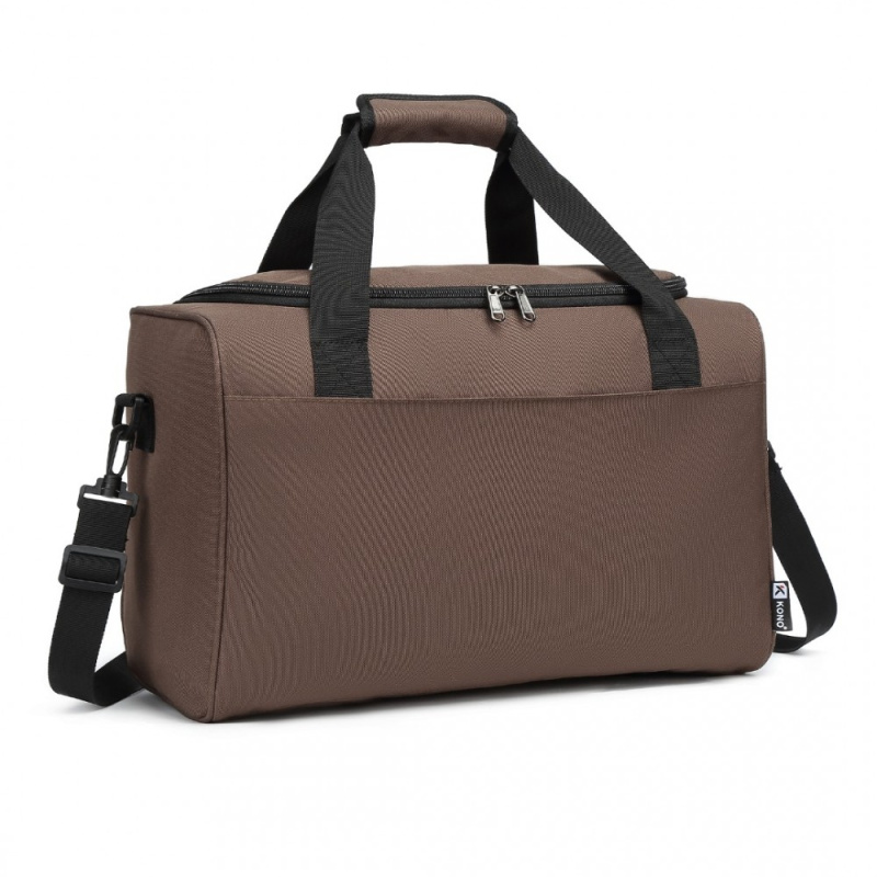 Kono E2016S Cestovní taška Hnědá 40cm 17L
