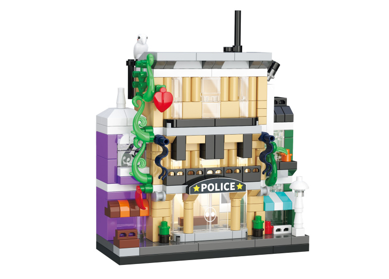KOCO Stavebnice mini Policejní stanice 309 ks