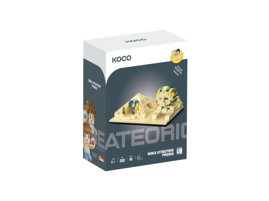 KOCO Stavebnice mini Pyramida se Sfingou 410 ks