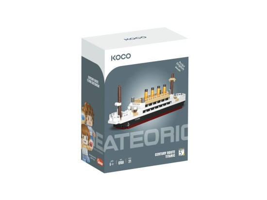 KOCO Stavebnice Titanic 271 dílků 13,5x2,5x4,5 cm