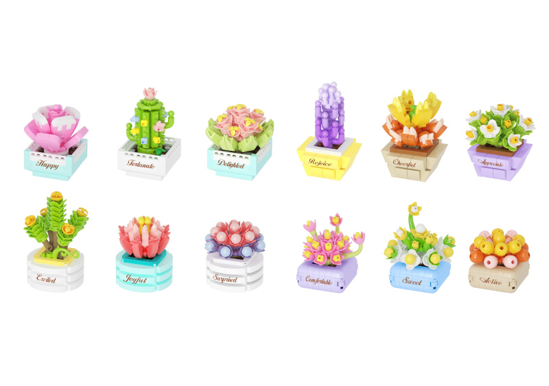 KOCO mini stavebnice rostlin – sada do display boxu