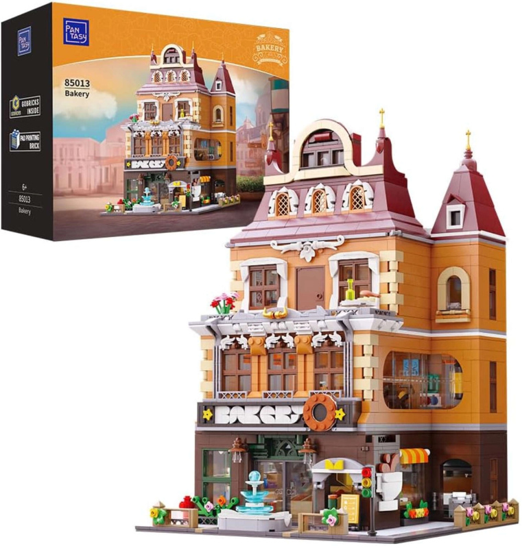 Stavebnice PANTASY pekárna – modulární městská budova, 2663 dílků