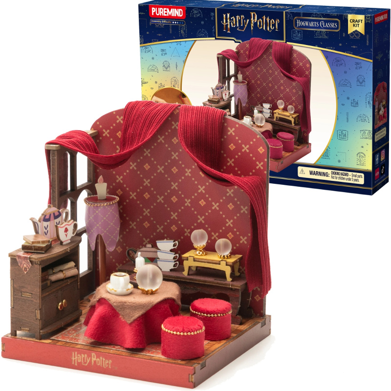 Puremind Harry Potter dřevěné 3D puzzle DIY – učebna věštění v Bradavicích
