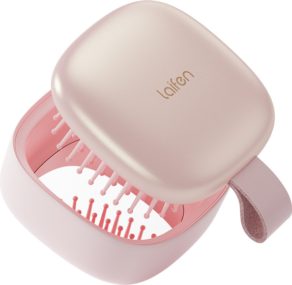 Laifen Air Pink kartáč se zrcátkem 1 ks