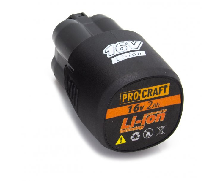 Procraft 16V Li-ion, 2000mAh - akumulátor