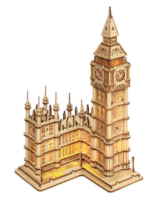 ROBOTIME Rolife Svítící 3D dřevěné puzzle Tower Bridge 113 ks