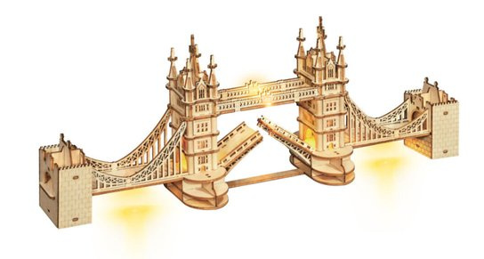 ROBOTIME Rolife Svítící 3D dřevěné puzzle Big Ben 220 ks