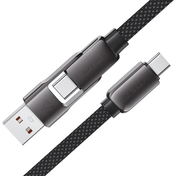 Acefast USB-A/USB-C to USB-C nabíjecí datový kabel, 1,2m