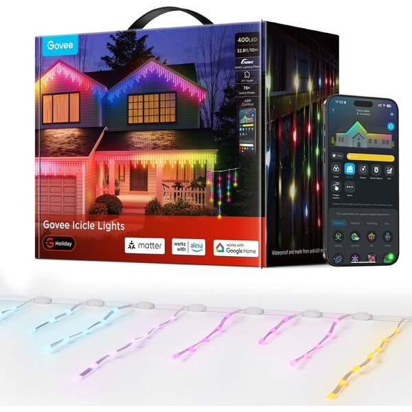 Govee Smart LED rampouchy RGBIC 10m, bílé, Matter