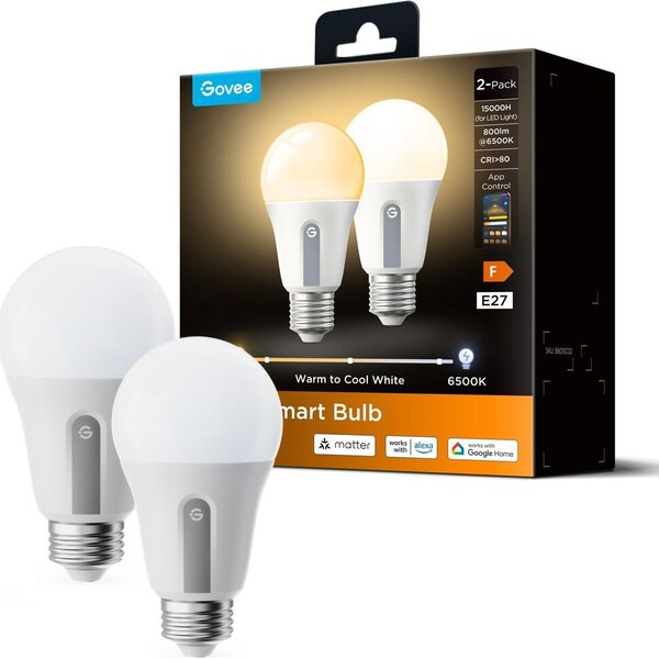 Chytré žárovky Govee Smart WW 9W E27 (2 ks)