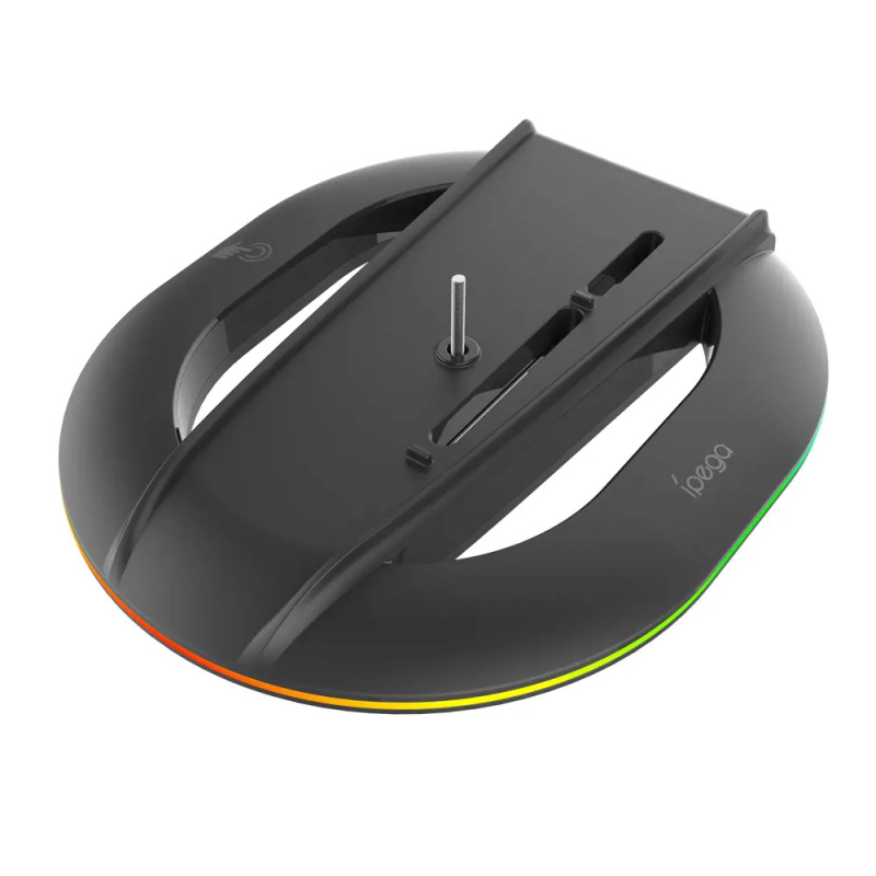 iPega P5S035SAH Vertikální Stojan (2xUSB-A) s RGB PS5 Slim, PS5 Pro Black Černá