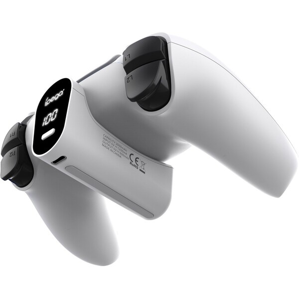 iPega P5042 Přenosná Dobíjecí Baterie pro PS5 Ovladač White Bílá
