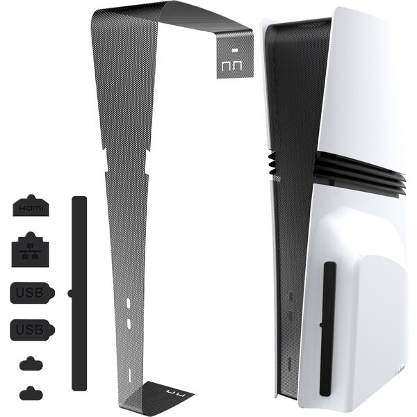 iPega P5R001 Protiprachový Kryt a Záslepky PS5 Pro Black Černá