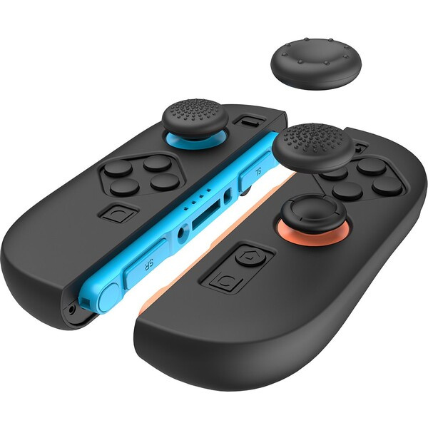 iPega SW2083A Silikonové Krytky JoyCon Ovladače Nintendo Switch 2 Black Černá