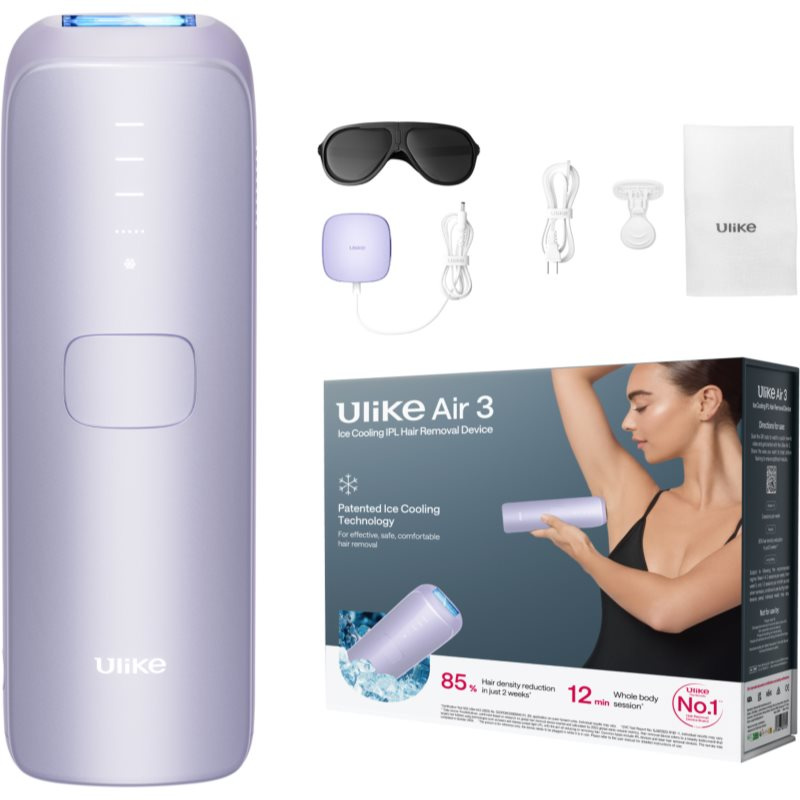 Ulike Air 3 IPL epilátor na tělo, tvář, oblast bikin a podpaží Levander Purple 1 ks