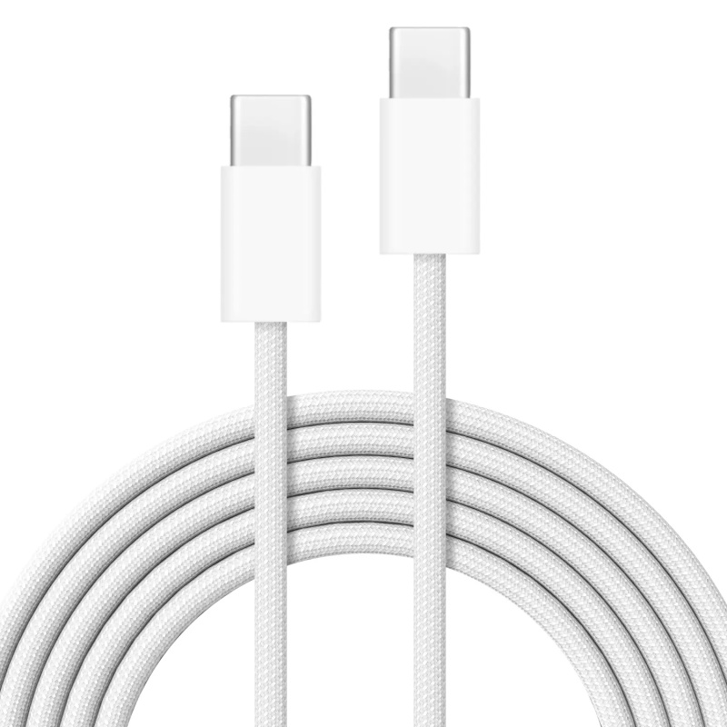 Cubenest Braided opletený USB-C kabel (60W), 1 m, bílý