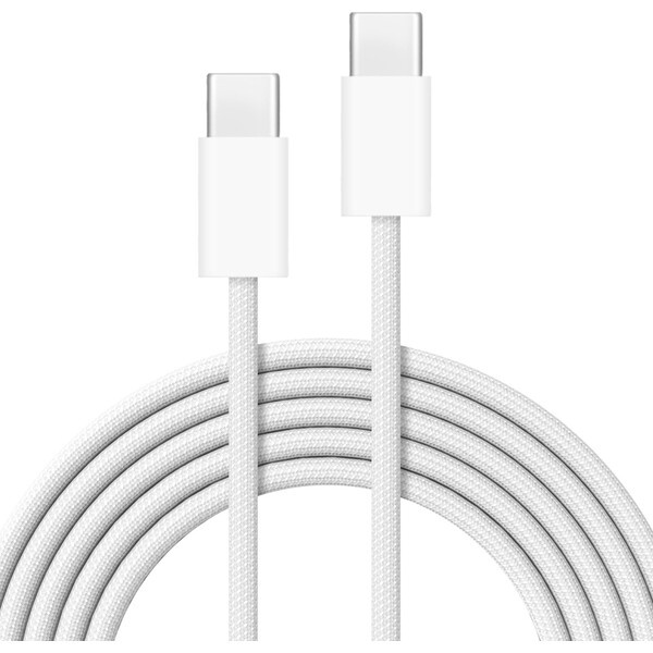 Cubenest Braided opletený USB-C kabel (60W), 1 m, bílý