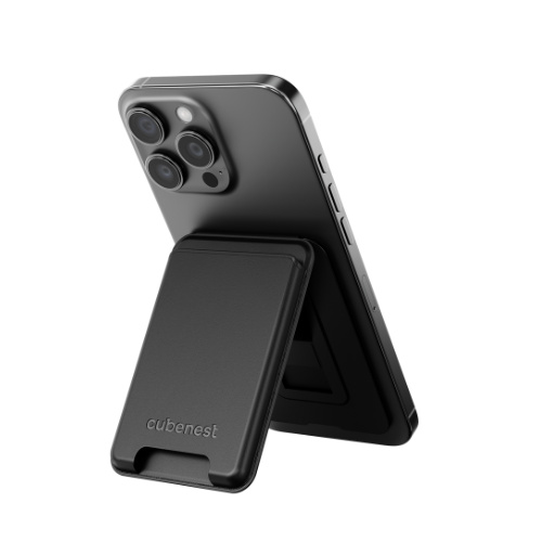 CubeNest Magnetic Wallet Stand Černá