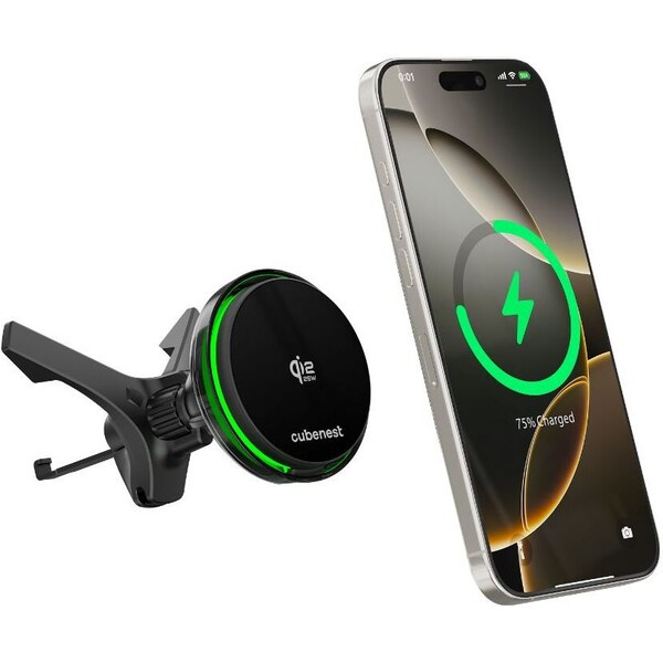 Cubenest SQ1C3 Qi2.2 (MagSafe) držák do auta s nabíjením a chlazením