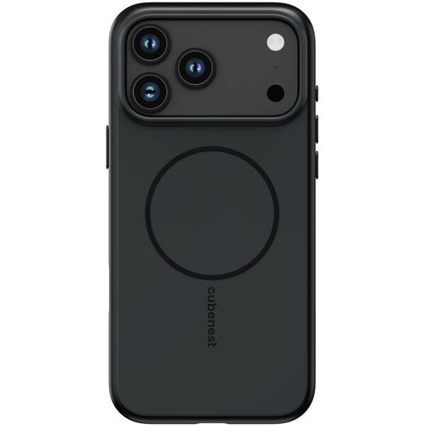 Cubenest Matte MagSafe kryt iPhone 17 Pro Max černý