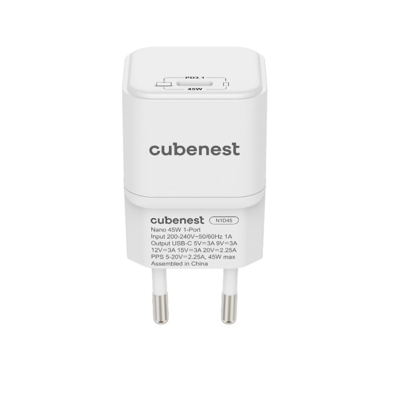 Cubenest PD GaN Nano adaptér USB-C 45W N1D45